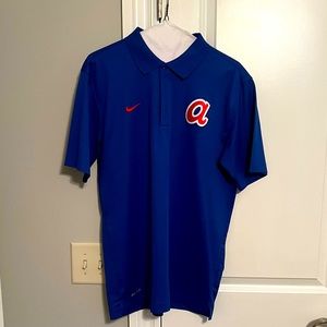 Nike Dri Fit Atlanta Braves Cooperstown Collection Polo - Size M